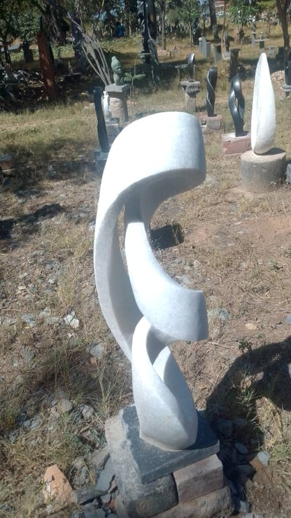 Whirlwind - Stone Sculpture Made of Dolomite by Marshall Mangwere | Zimbabwe
