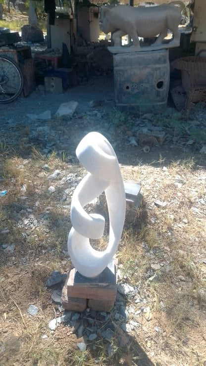 Whirlwind - Stone Sculpture Made of Dolomite by Marshall Mangwere | Zimbabwe