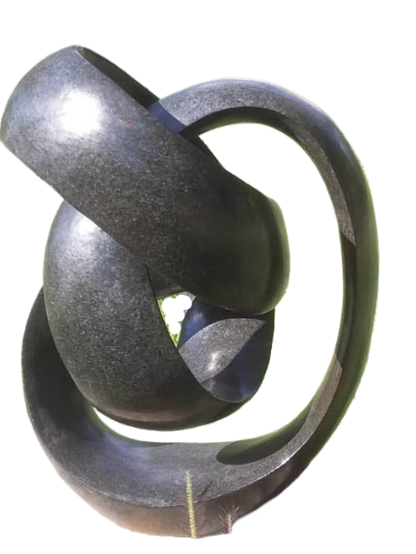 Everlasting Bond - Stone Sculpture Made of Springstone by Tonderai Sowa | Zimbabwe