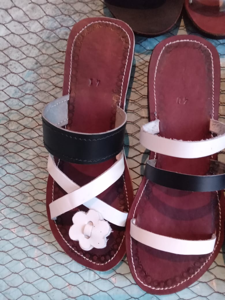 Beaded Maasai Sandals for Ladies  by Fred Anchao | Kenya