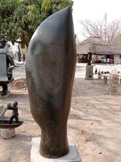 Sharp Head - Stone Sculpture Made of Springstone by Ed Seda | Zimbabwe