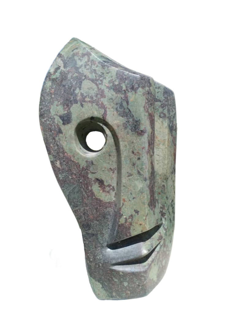 Eye Stone - Cobalt Stone Sculpture by Onias Mupumha | Zimbabwe